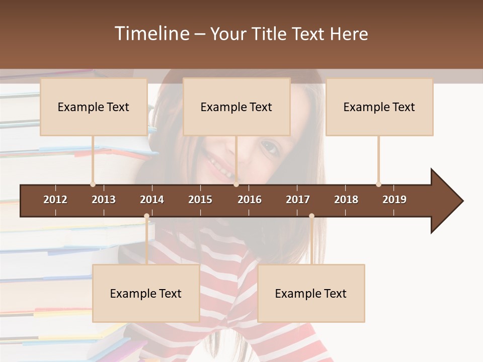 Girl Desk Knowledge PowerPoint Template