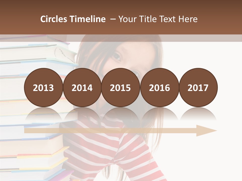 Girl Desk Knowledge PowerPoint Template