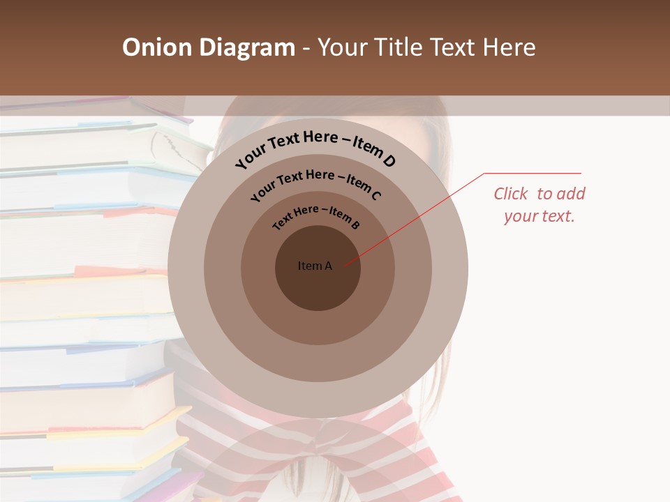 Girl Desk Knowledge PowerPoint Template