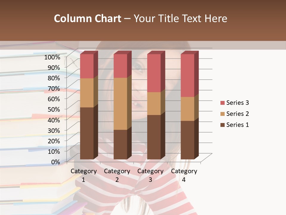 Girl Desk Knowledge PowerPoint Template