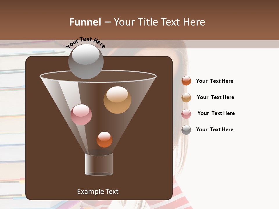 Girl Desk Knowledge PowerPoint Template