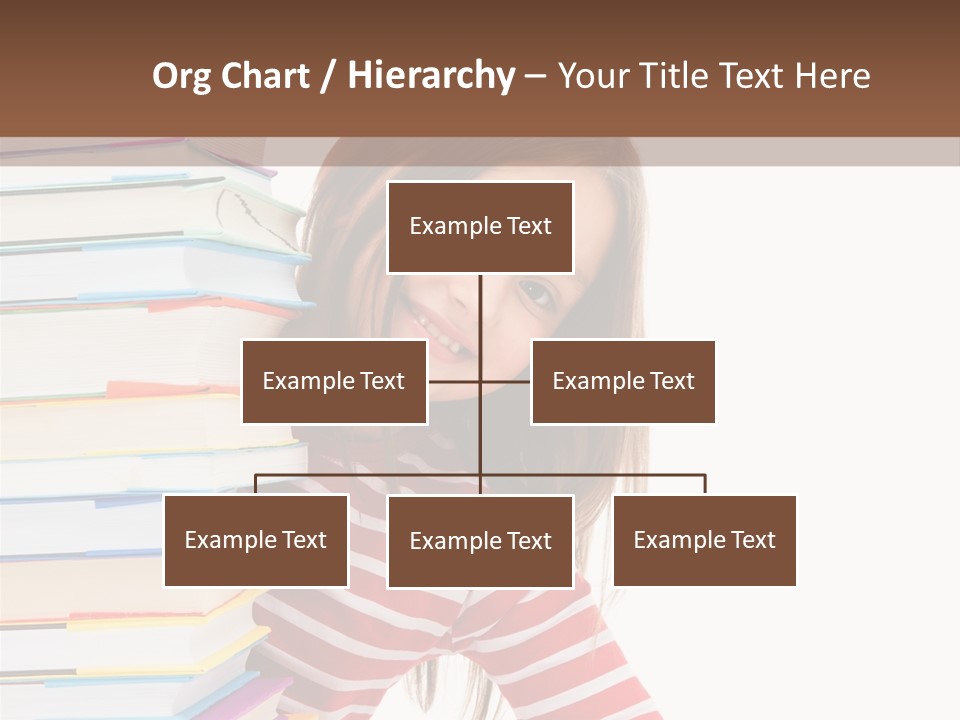 Girl Desk Knowledge PowerPoint Template
