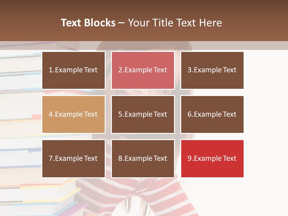 Girl Desk Knowledge PowerPoint Template