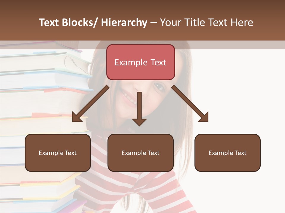 Girl Desk Knowledge PowerPoint Template