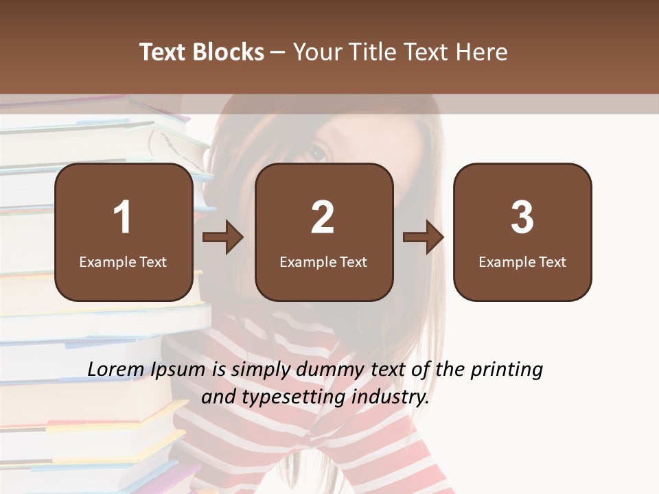 Girl Desk Knowledge PowerPoint Template