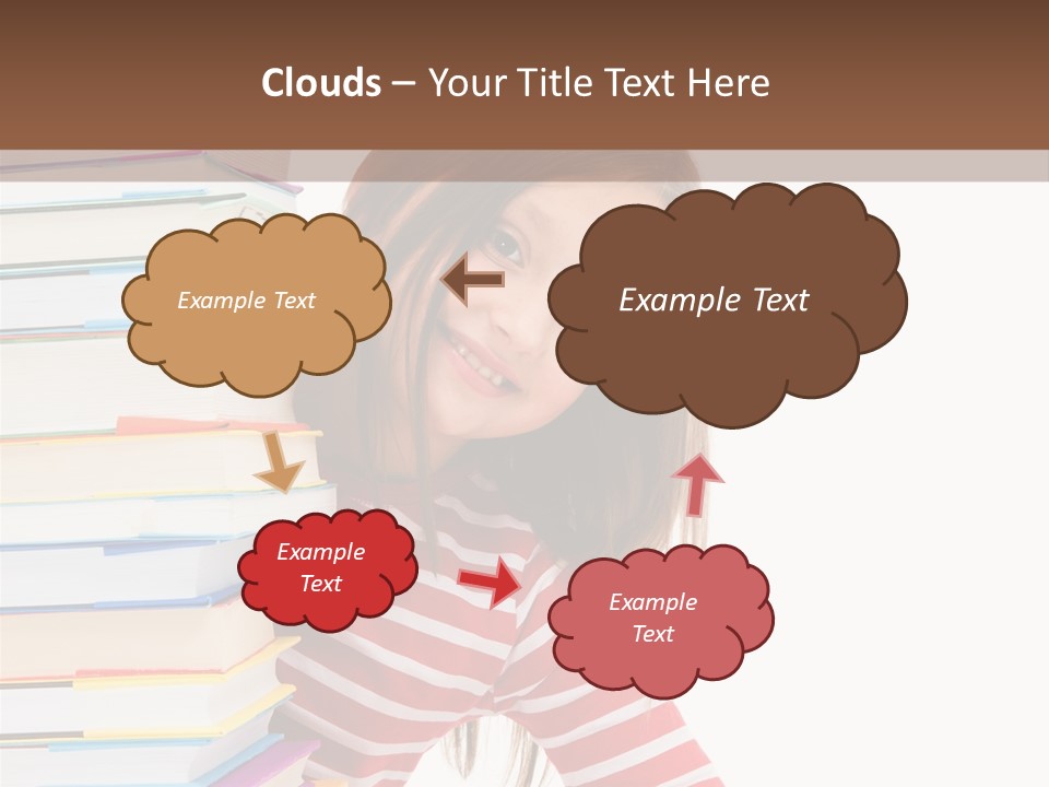 Girl Desk Knowledge PowerPoint Template