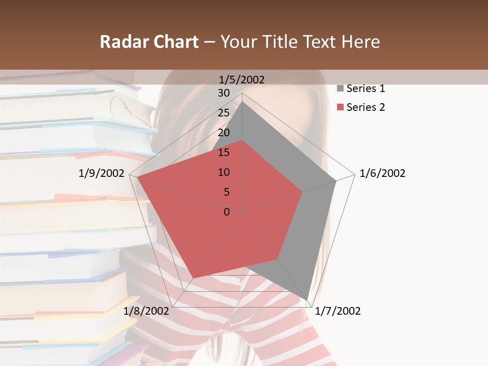 Girl Desk Knowledge PowerPoint Template
