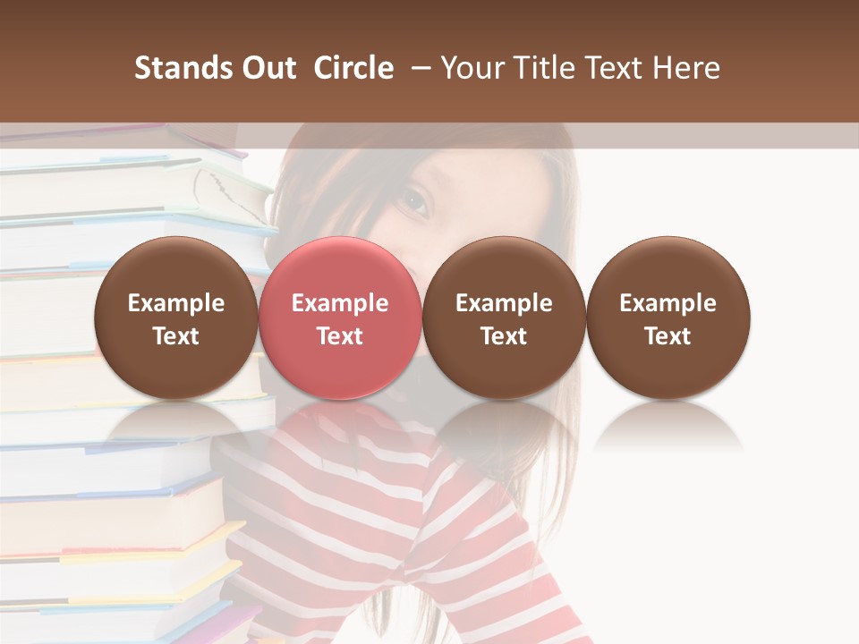 Girl Desk Knowledge PowerPoint Template