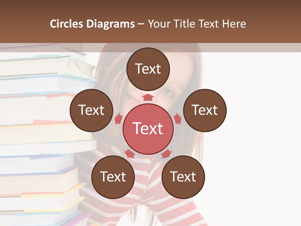 Girl Desk Knowledge PowerPoint Template