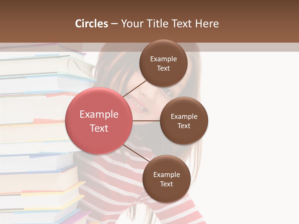 Girl Desk Knowledge PowerPoint Template