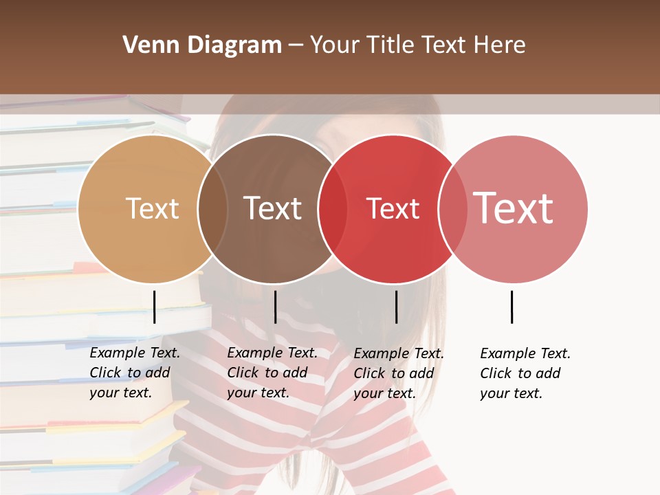 Girl Desk Knowledge PowerPoint Template