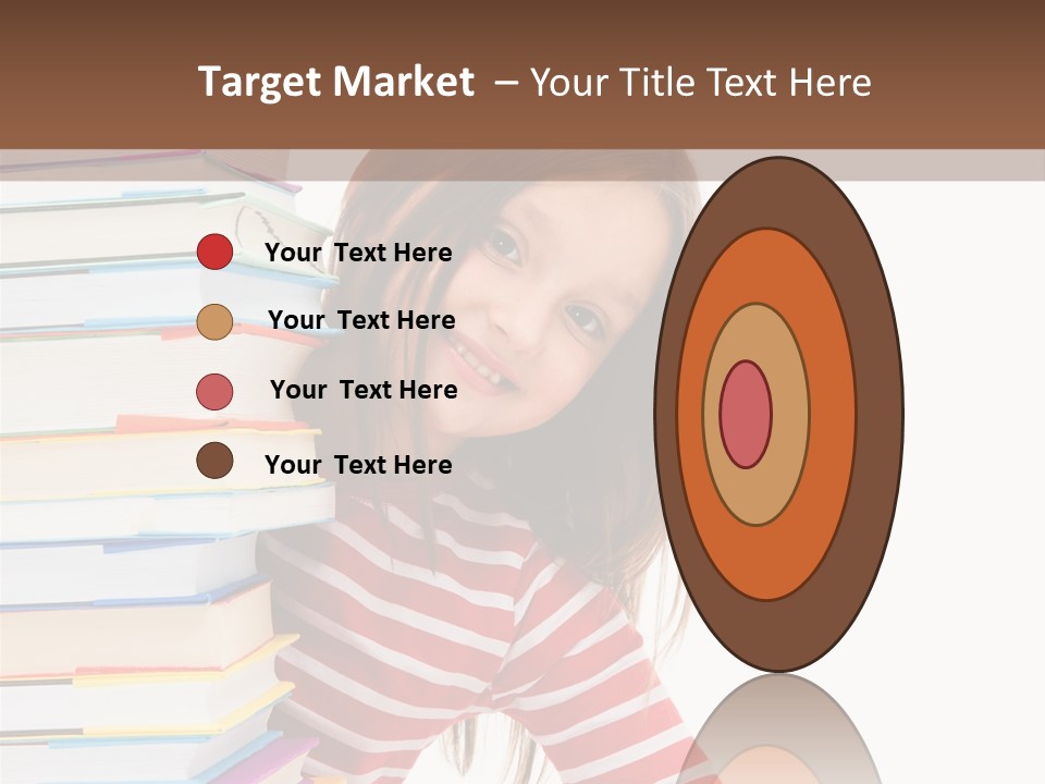 Girl Desk Knowledge PowerPoint Template