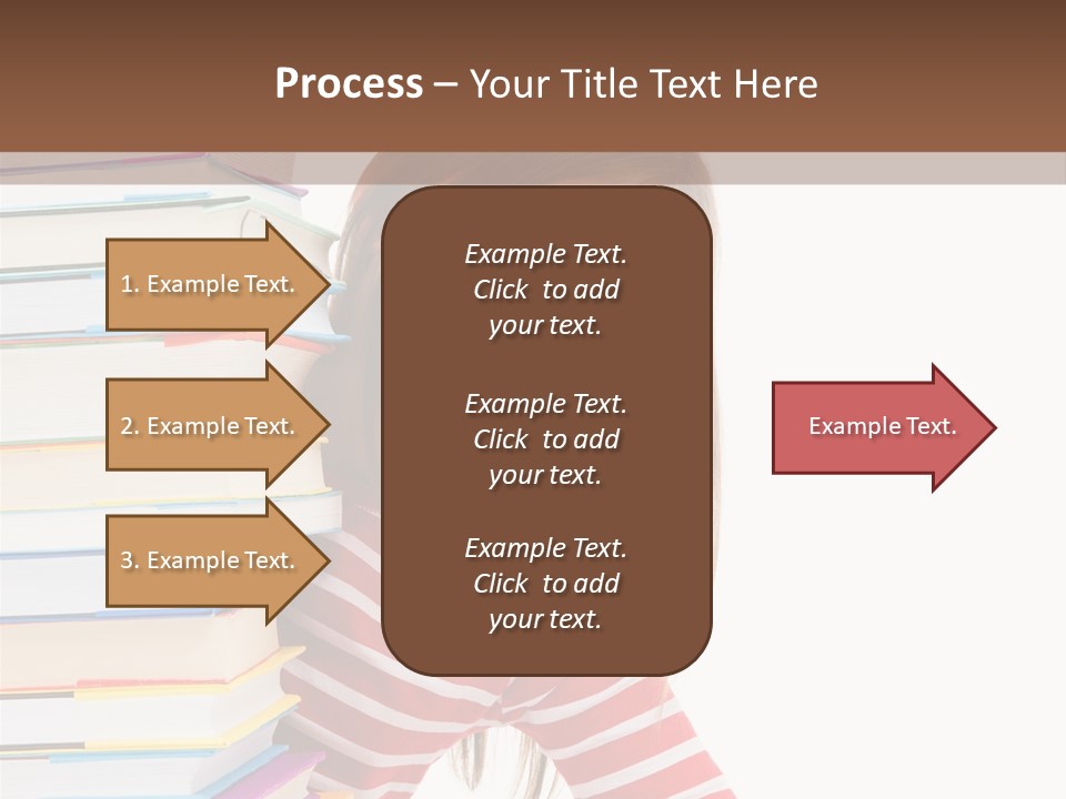 Girl Desk Knowledge PowerPoint Template