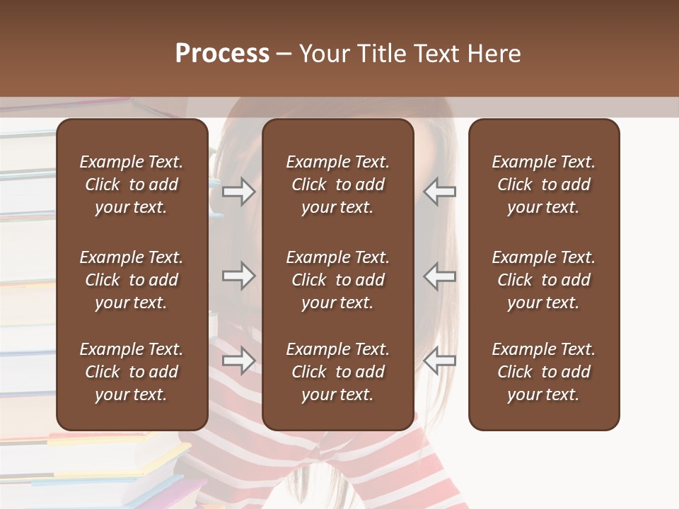 Girl Desk Knowledge PowerPoint Template