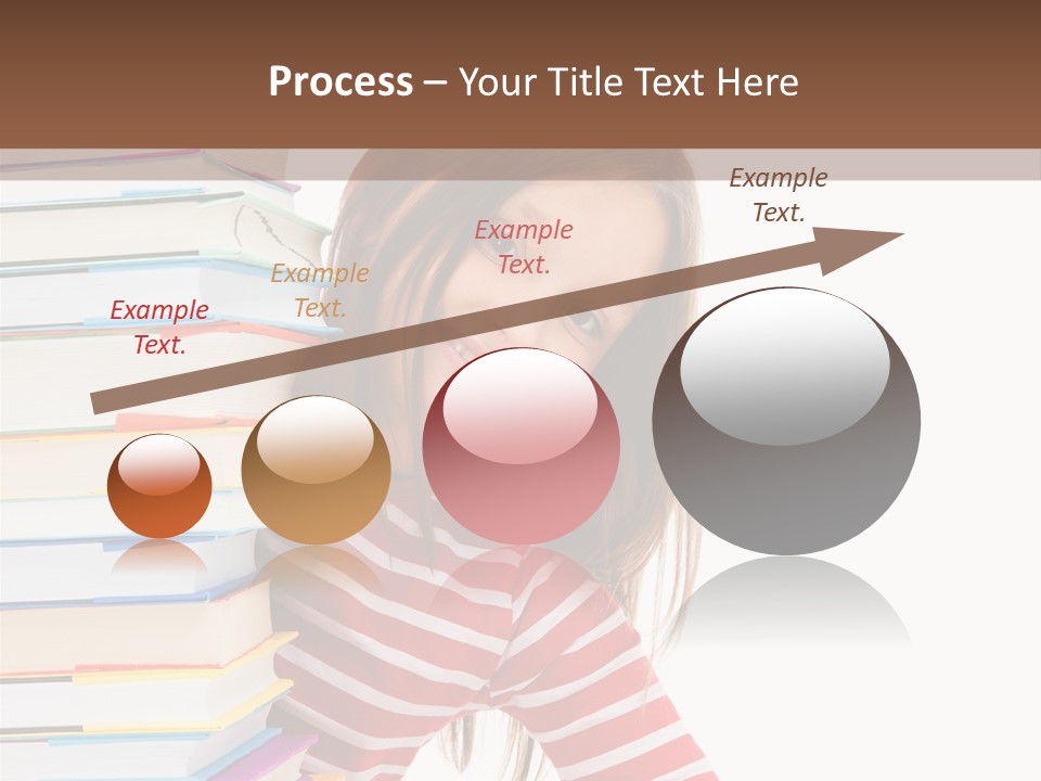 Girl Desk Knowledge PowerPoint Template