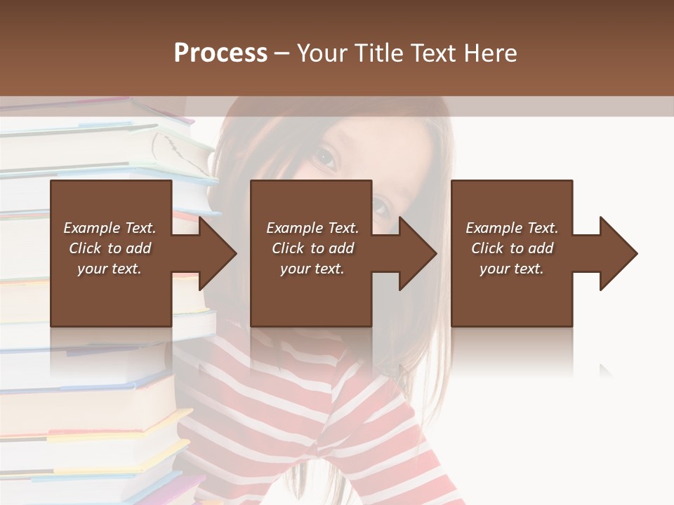 Girl Desk Knowledge PowerPoint Template