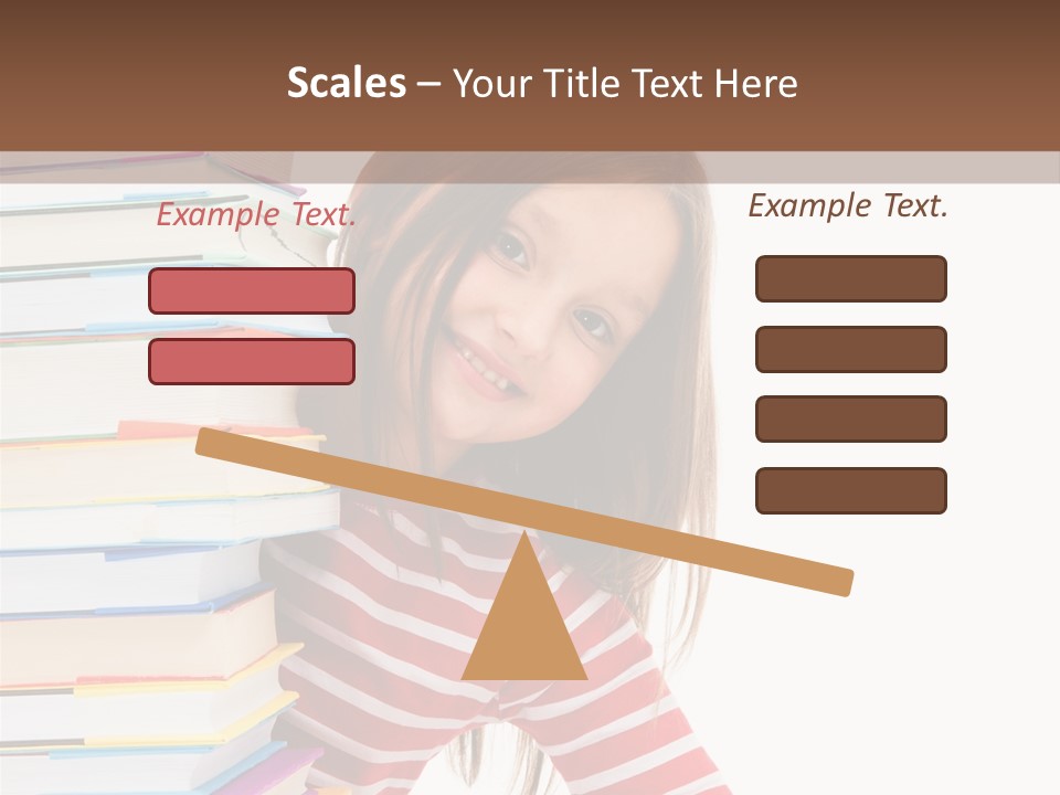 Girl Desk Knowledge PowerPoint Template