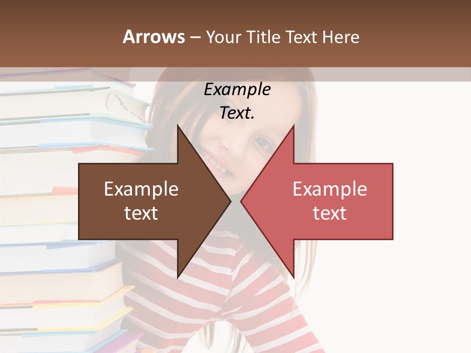 Girl Desk Knowledge PowerPoint Template