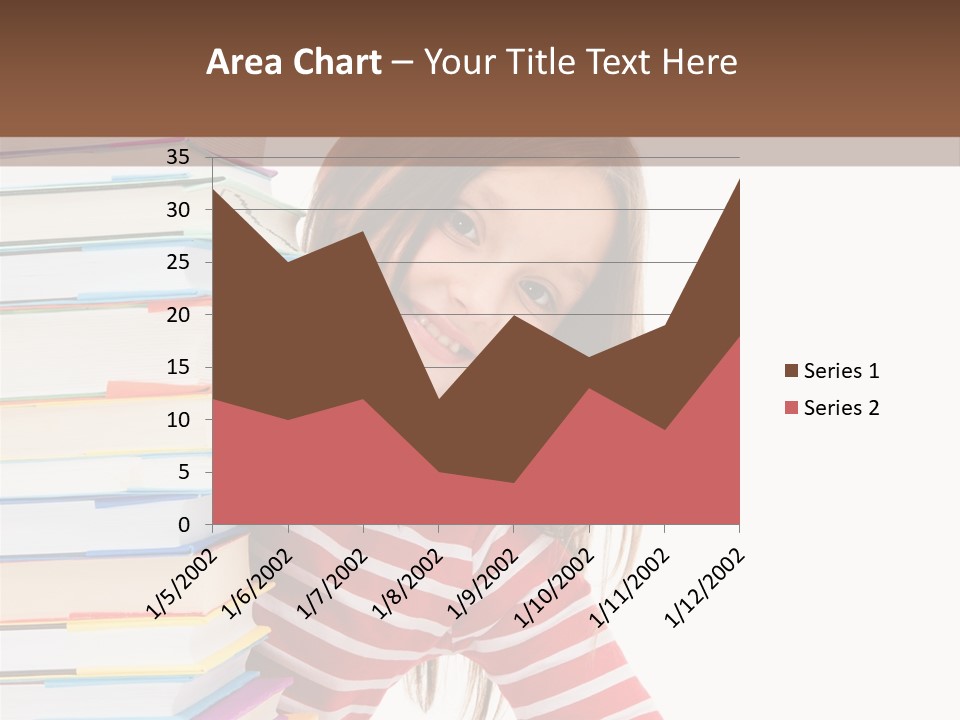 Girl Desk Knowledge PowerPoint Template