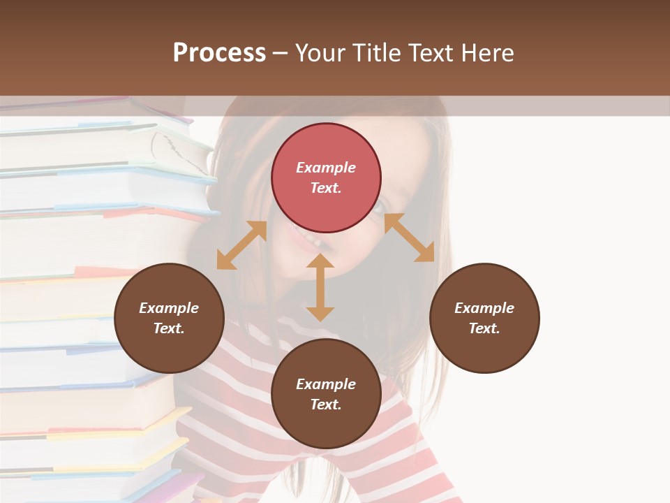 Girl Desk Knowledge PowerPoint Template