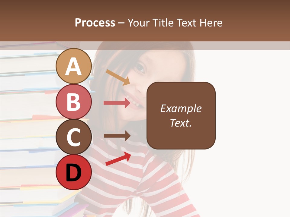 Girl Desk Knowledge PowerPoint Template