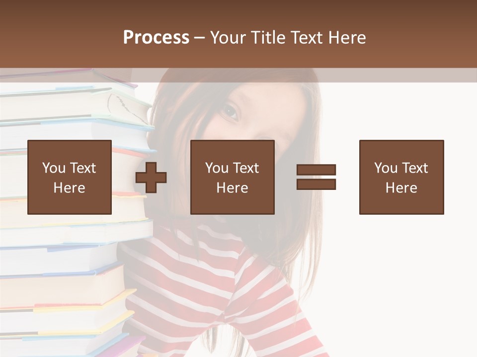 Girl Desk Knowledge PowerPoint Template