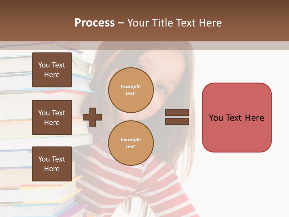 Girl Desk Knowledge PowerPoint Template