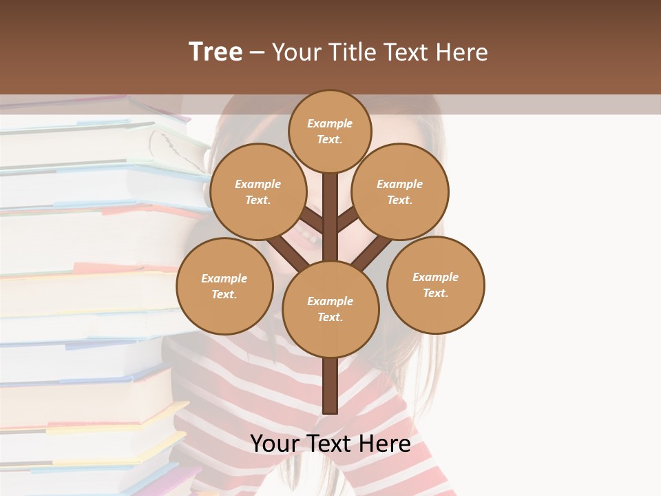 Girl Desk Knowledge PowerPoint Template