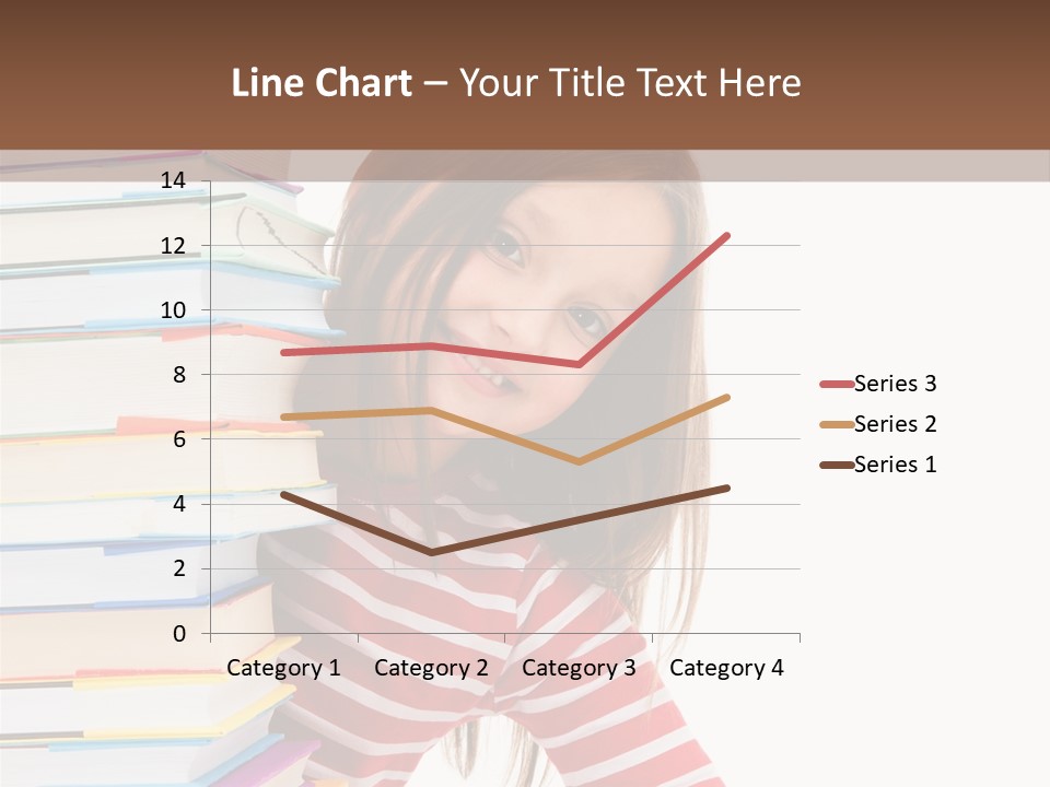 Girl Desk Knowledge PowerPoint Template