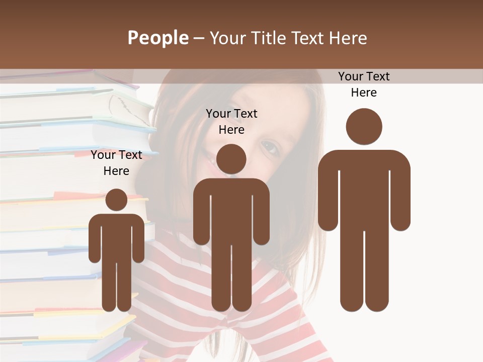 Girl Desk Knowledge PowerPoint Template