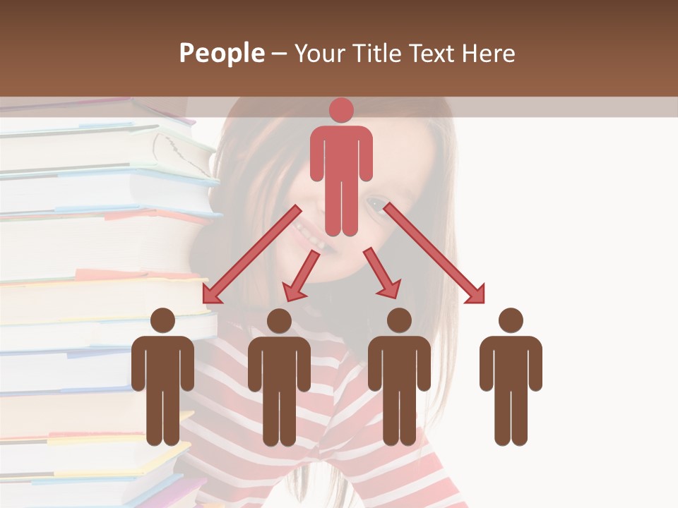 Girl Desk Knowledge PowerPoint Template