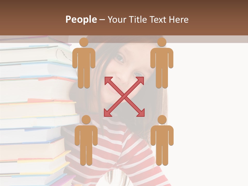 Girl Desk Knowledge PowerPoint Template