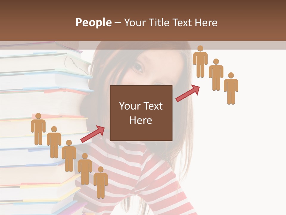 Girl Desk Knowledge PowerPoint Template