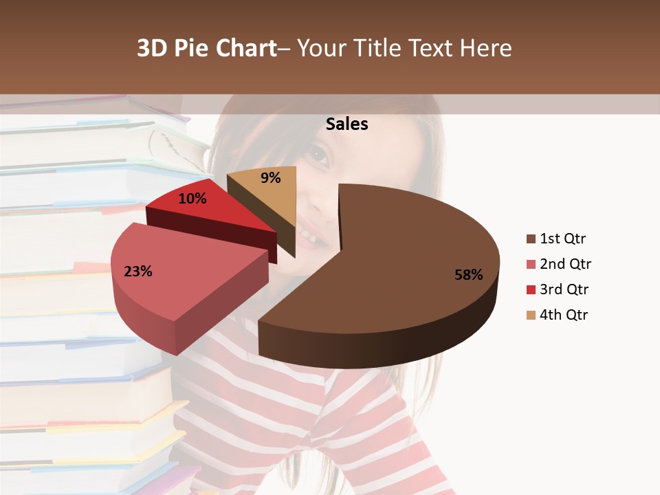 Girl Desk Knowledge PowerPoint Template
