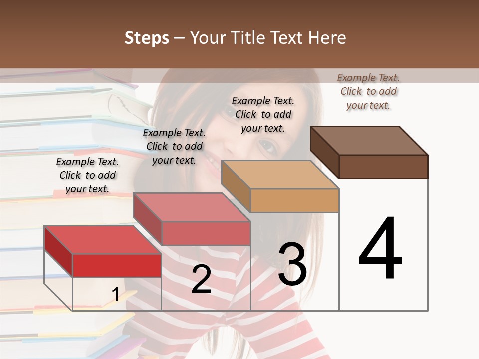 Girl Desk Knowledge PowerPoint Template