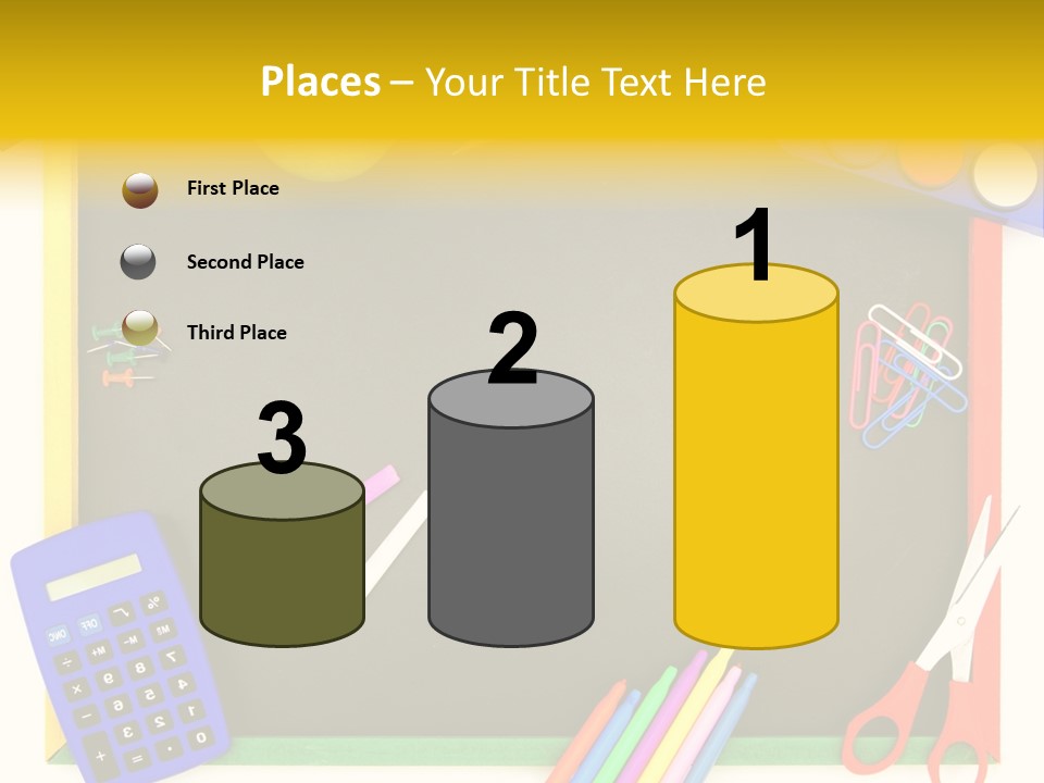 Education Writing Paint PowerPoint Template
