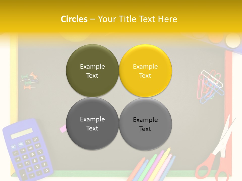 Education Writing Paint PowerPoint Template