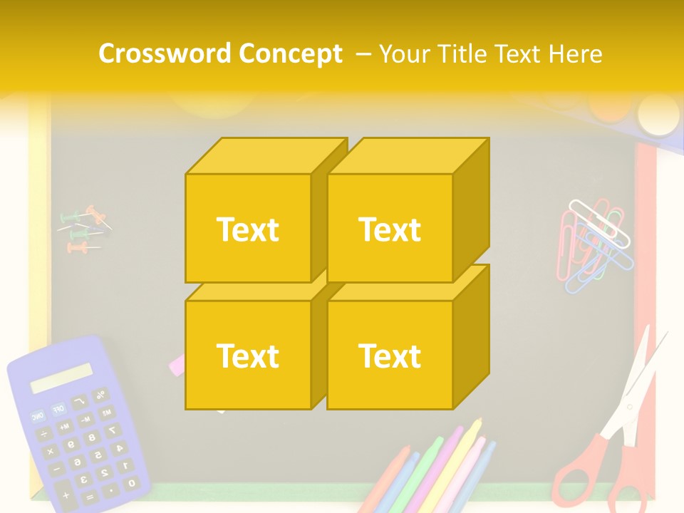 Education Writing Paint PowerPoint Template