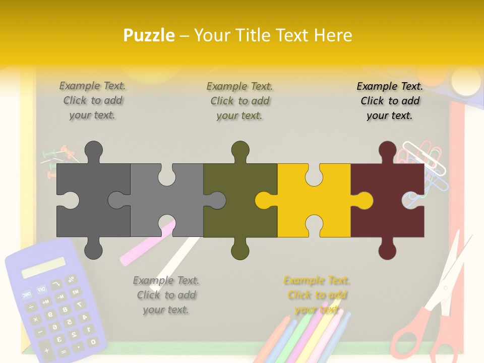 Education Writing Paint PowerPoint Template