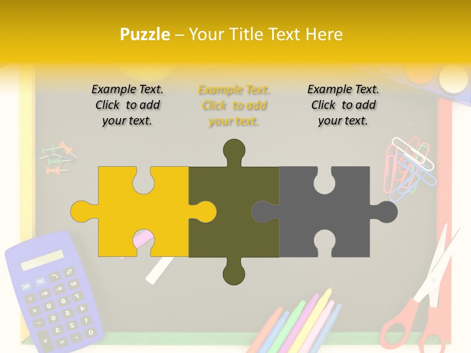 Education Writing Paint PowerPoint Template