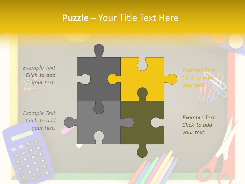 Education Writing Paint PowerPoint Template