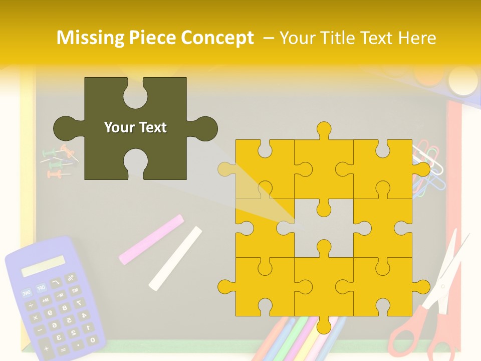 Education Writing Paint PowerPoint Template