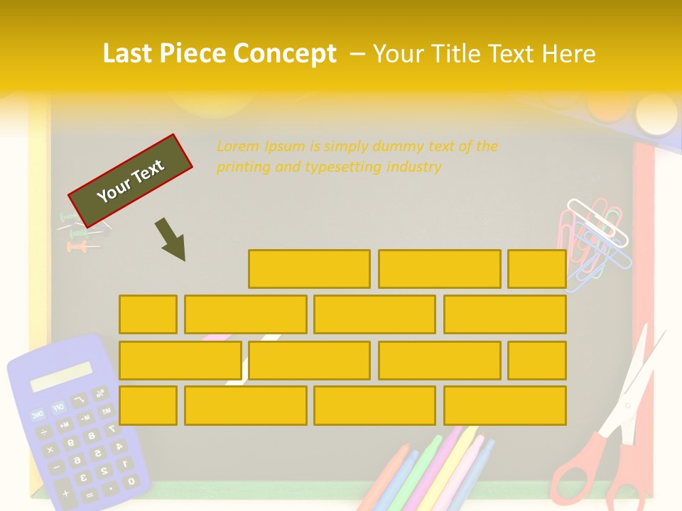 Education Writing Paint PowerPoint Template