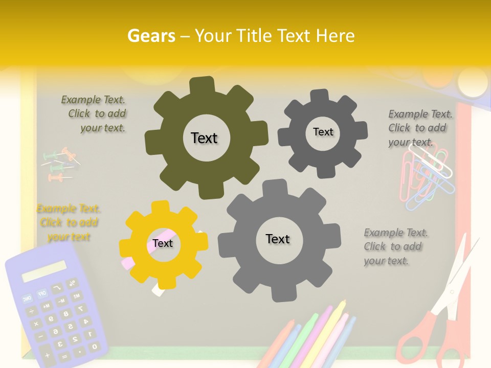 Education Writing Paint PowerPoint Template