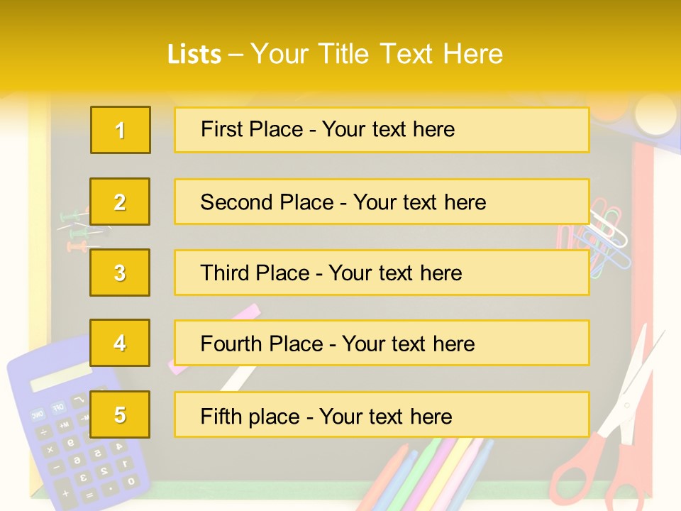 Education Writing Paint PowerPoint Template