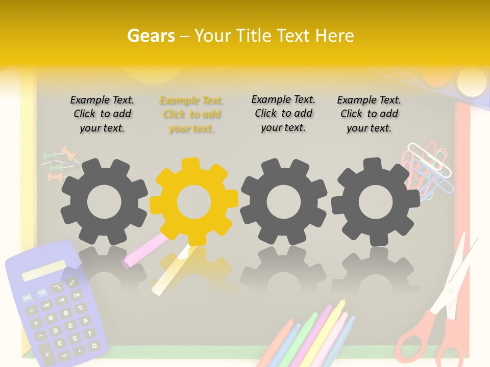 Education Writing Paint PowerPoint Template