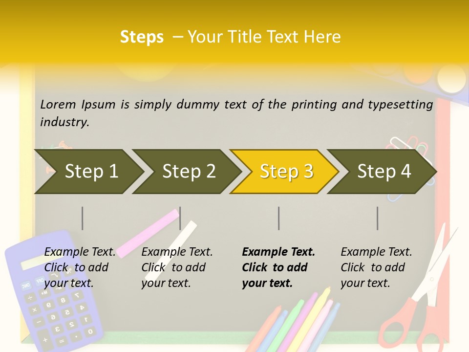 Education Writing Paint PowerPoint Template