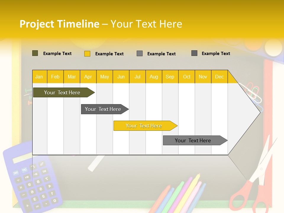 Education Writing Paint PowerPoint Template