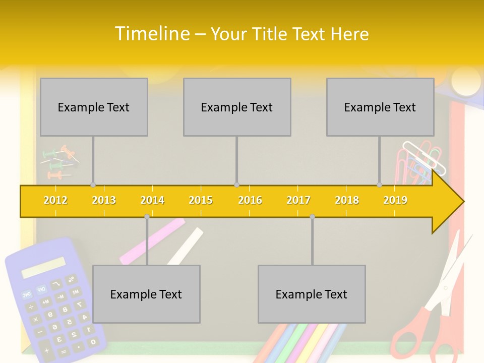 Education Writing Paint PowerPoint Template