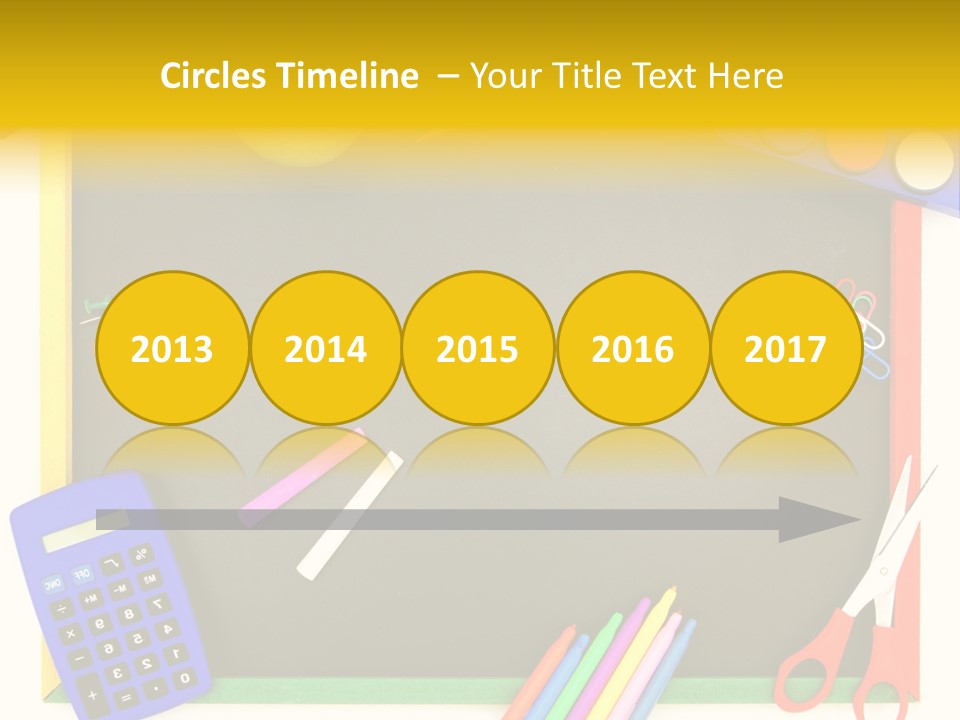 Education Writing Paint PowerPoint Template